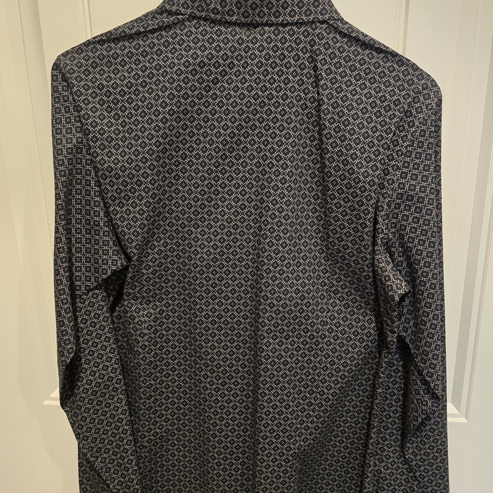Cinch Dark Patterned Button-Down Shirt - image 3
